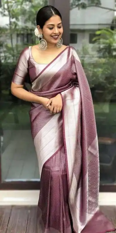 KP 4040 Wine Soft Lichi Silk Saree Perfect for Wedding, Party, Ethnic Day, Raksha Bandhan, Temple Visit – . Exclusive Offer ₹1299. Delivery 4-6 Working D | Bollywood Sarees, Creative Sarees, Designer Sarees, Embroidered Sarees, Ethnic Saree, Modern Digital sarees, Party Wear Sarees, Sarees