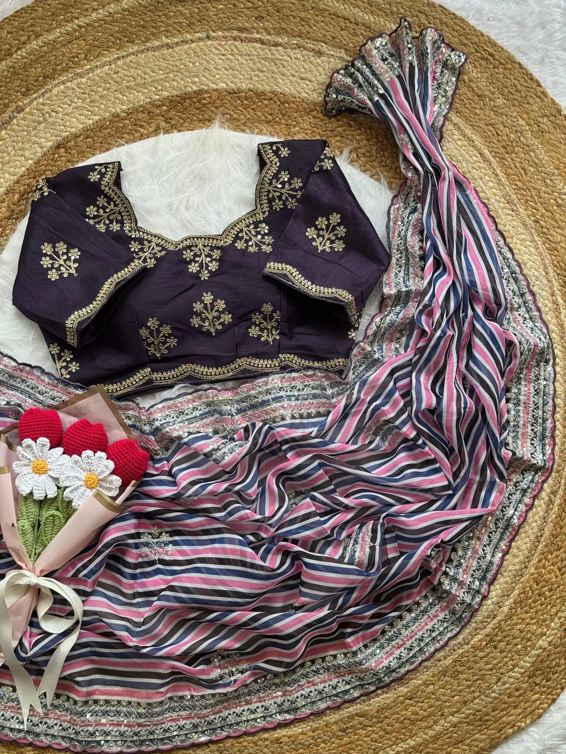 AC MIRA Wine in Color Soft Organza Embroidery Work & Lace Work Saree . Get it for ₹2449. Delivery 4-6 Working Days. Shop now. | Bollywood Sarees, Creative Sarees, Designer Sarees, Embroidered Sarees, Ethnic Saree, Modern Digital sarees, Party Wear Sarees, Sarees