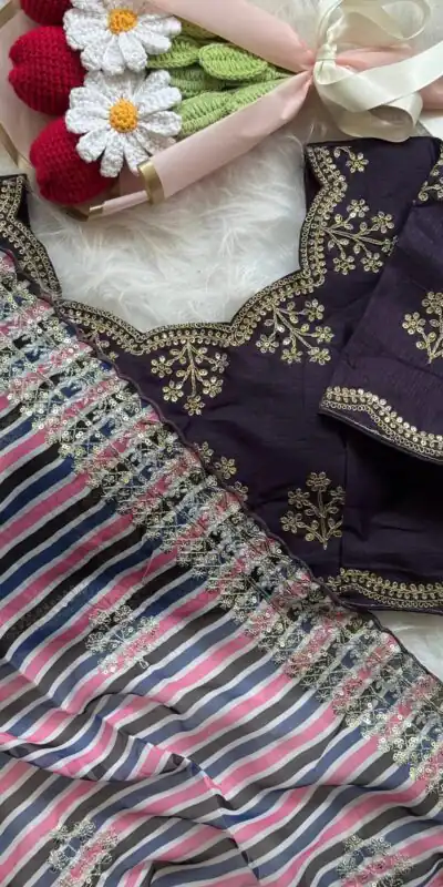 AC MIRA Wine in Color Soft Organza Embroidery Work & Lace Work Saree . Get it for ₹2449. Delivery 4-6 Working Days. Shop now. | Bollywood Sarees, Creative Sarees, Designer Sarees, Embroidered Sarees, Ethnic Saree, Modern Digital sarees, Party Wear Sarees, Sarees