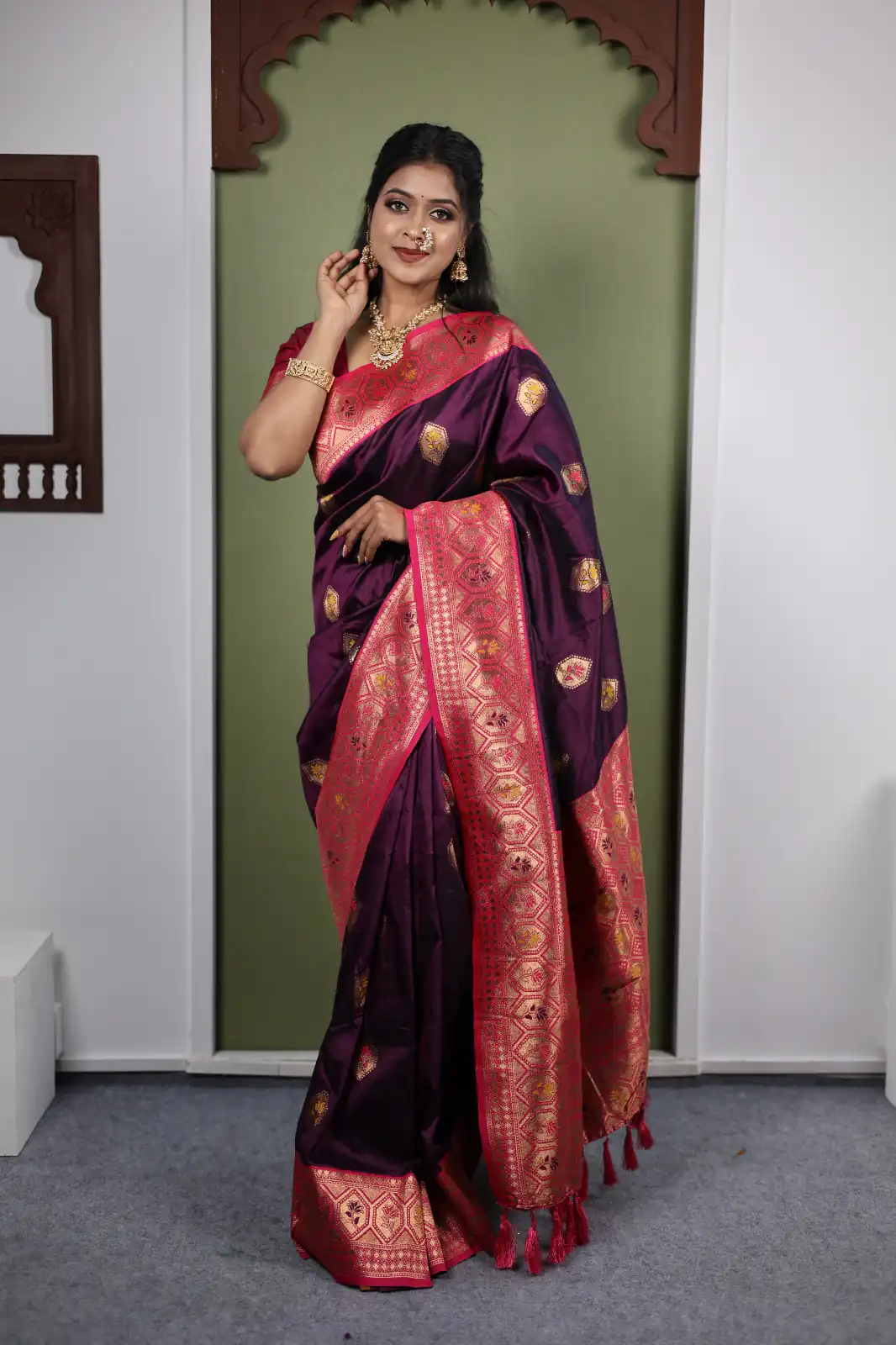 MB 22 Wine Soft Paithani silk Saree Perfect for Wedding, Party, Sangeet, Haldi, Housewarming – . Best Price ₹2449. Delivery 4-6 Working Days. Shop no | Bollywood Sarees, Creative Sarees, Designer Sarees, Embroidered Sarees, Ethnic Saree, Modern Digital sarees, Party Wear Sarees, Sarees
