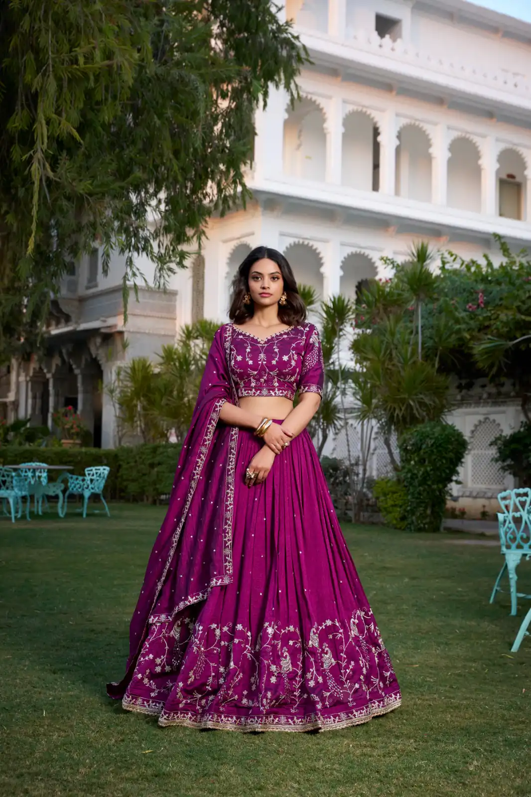LNB 1404 Wine Vichitra Silk Sequins Work Embroidery Work Lehenga Choli Best Price ₹2999. Delivery 4-6 Working Days. Shop now. | Bollywood Lehenga, Creative Lehenga, Designer Lehenga, Embroidered Lehenga, Lehenga, Party Wear Lehenga