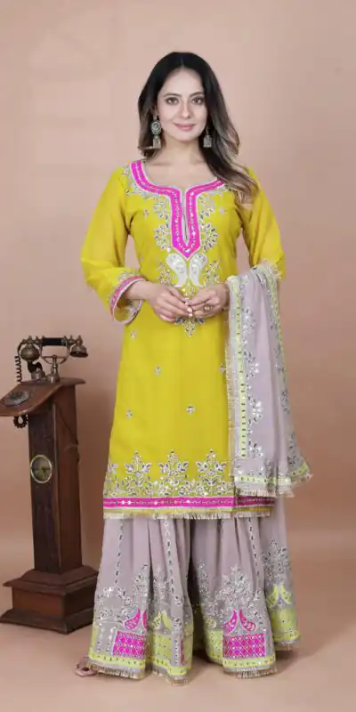 SRK 5260 Pink Faux Georgette With 5mm Embroidery Sequence Work Perfect for Wedding, Party, Karwa Chauth, Ethnic Day, Baisakhi Beast Price At 2149/- Only | Jump Suits, Casual Suits, Creative suits, Designer Suits, Palazzo Suits, Party Wear Suits, Patiala Suits, Salwar suit, Straight Suits