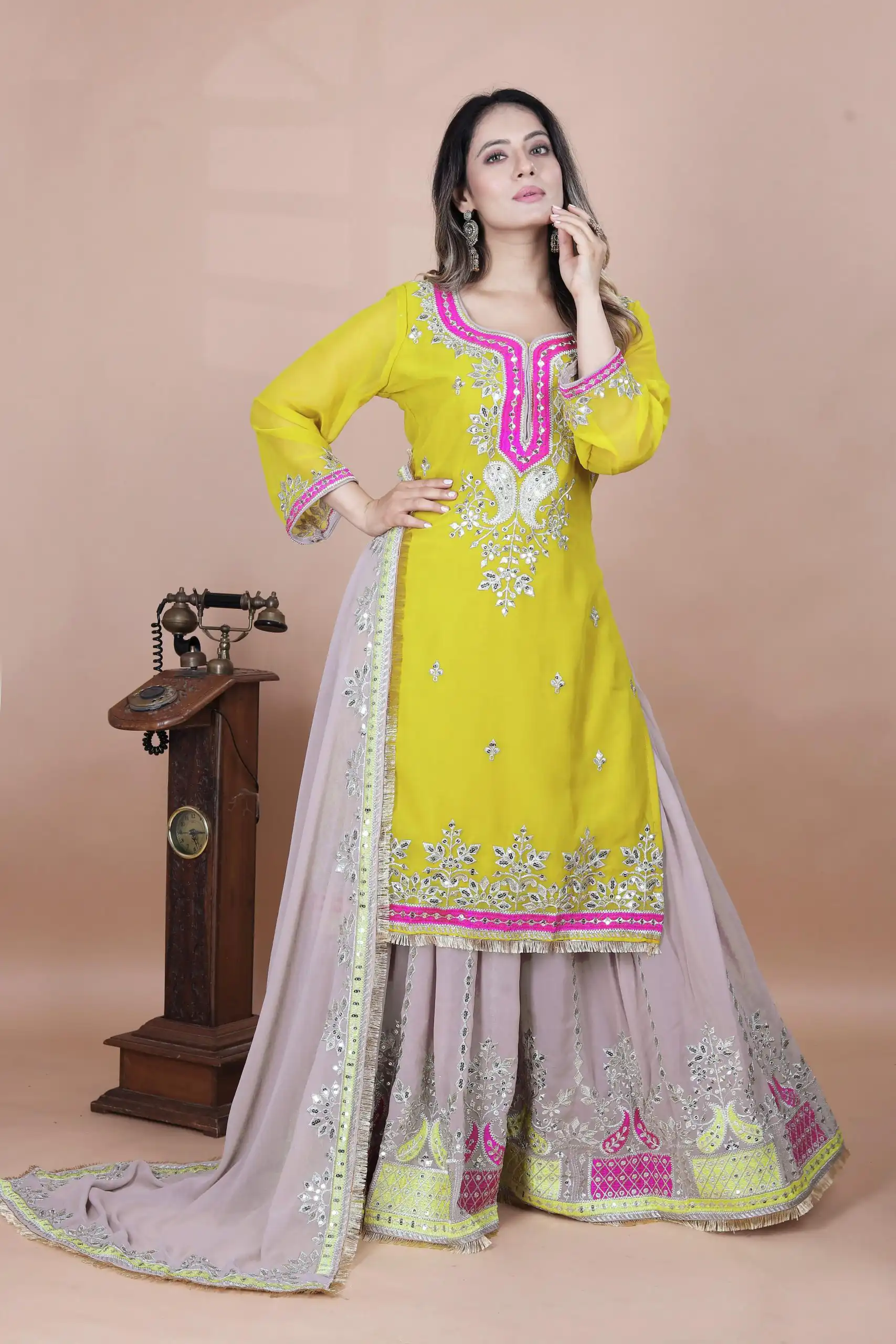 SRK 5260 Pink Faux Georgette With 5mm Embroidery Sequence Work Perfect for Wedding, Party, Karwa Chauth, Ethnic Day, Baisakhi Beast Price At 2149/- Only | Jump Suits, Casual Suits, Creative suits, Designer Suits, Palazzo Suits, Party Wear Suits, Patiala Suits, Salwar suit, Straight Suits