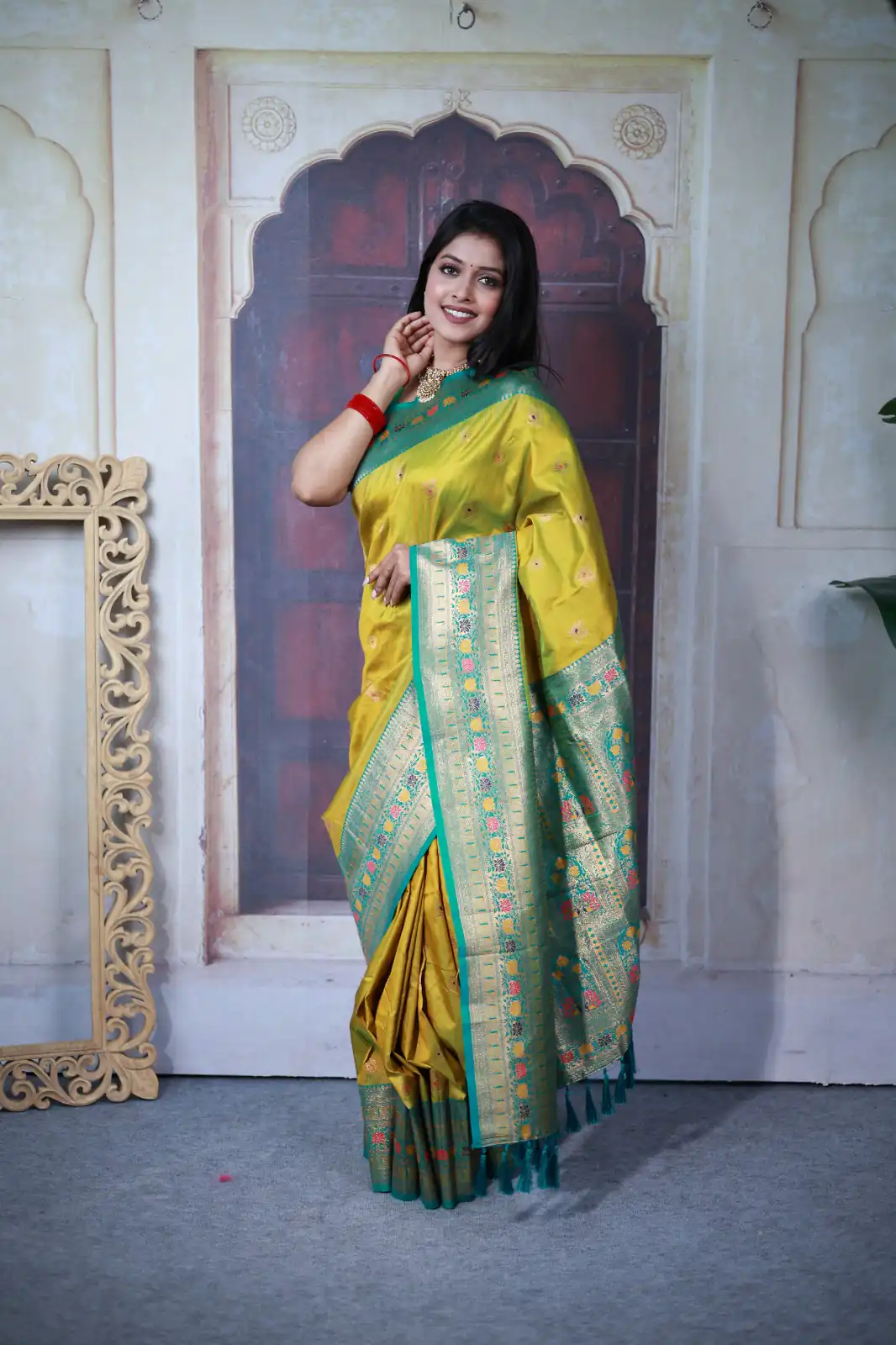 MB 18 Yellow Paithani Ajanta Lotus Saree Perfect for Wedding, Party, Lohri, Durga Puja, Eid – . Get it for ₹2449. Delivery 4-6 Working Days. Shop now. | Bollywood Sarees, Creative Sarees, Designer Sarees, Embroidered Sarees, Ethnic Saree, Modern Digital sarees, Party Wear Sarees, Sarees