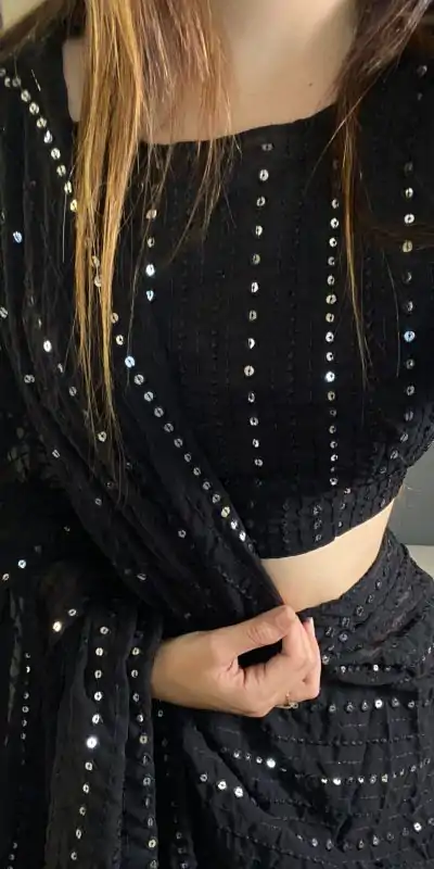 BT SUMAN Black Fox Georgette SareePerfect for Wedding, Party, Sangeet, Baisakhi, Karwa Chauth – . Special Price ₹1749. Delivery 4-6 Working Days. | Bollywood Sarees, Creative Sarees, Designer Sarees, Embroidered Sarees, Ethnic Saree, Modern Digital sarees, Party Wear Sarees, Sarees