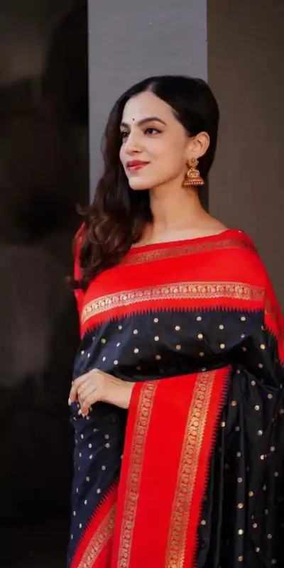 KPR 240 Black in Color Soft Lichi Silk Lace Work & Lace Border Saree . Now at just ₹1449. Delivery 4-6 Working Days. Shop now. | Bollywood Sarees, Creative Sarees, Designer Sarees, Embroidered Sarees, Ethnic Saree, Modern Digital sarees, Party Wear Sarees, Sarees