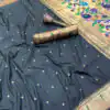 Black Pure Banarasi Silk Zari Work Saree