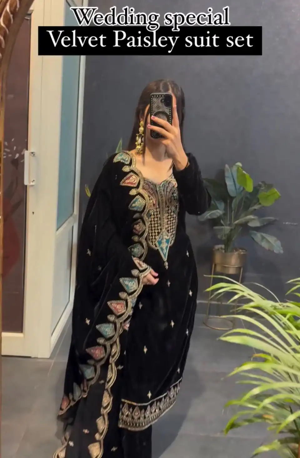 VLM 229 Black Viscose Velvet Salwar Suit Perfect for Wedding, Party, Cultural Events, Sangeet, Baby Shower – . Best Price ₹2149. Delivery 4-6 Working | Designer Suits, Jump Suits, Tops & Bottoms, Track Suits, Trendy Wear, Casual Suits, Creative suits, Palazzo Suits, Party Wear Suits, Patiala Suits, Salwar suit, Straight Suits