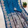 MB 142 Blue Banarasi Silk with Zari Work & Lace Work Saree . Affordable Price ₹1899. Delivery 4-6 Working Days. Shop now. | Bollywood Sarees, Creative Sarees, Designer Sarees, Embroidered Sarees, Ethnic Saree, Modern Digital sarees, Party Wear Sarees, Sarees