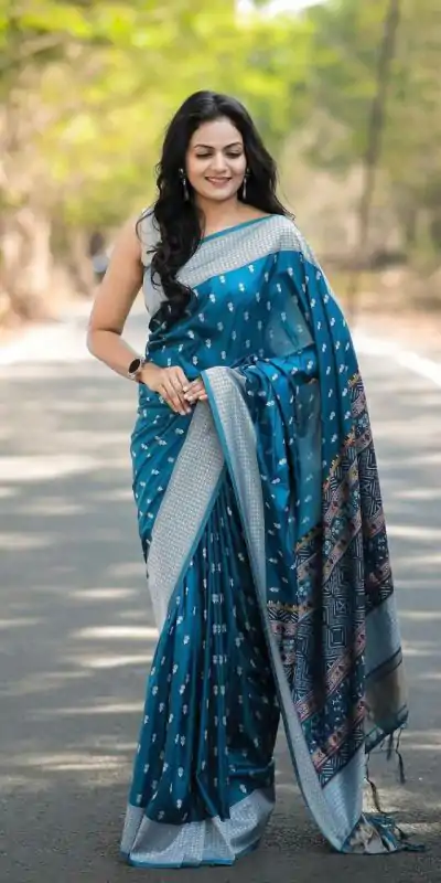 KPR 229 Blue in Soft Lichi Silk Lace Border & Lace Work Saree . Special Price ₹1399. Delivery 4-6 Working Days. Shop now. | Bollywood Sarees, Creative Sarees, Designer Sarees, Embroidered Sarees, Ethnic Saree, Modern Digital sarees, Party Wear Sarees, Sarees