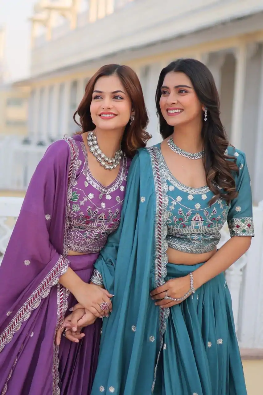 Ram 064 Blue Pure Chinon Lehenga Choli with Embroidery Work. Introductory Price ₹3049. Delivery 4-6 Working Days. Shop now. | Bollywood Lehenga, Creative Lehenga, Designer Lehenga, Embroidered Lehenga, Lehenga, Party Wear Lehenga