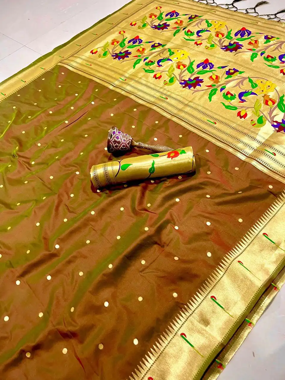 MS 530 Brown Pure Banarasi Silk Saree. Perfect for Wedding, Party, Family Gatherings, Ethnic Day, Eid – Affordable Price ₹1649. Delivery 4-6 Working Days | Bollywood Sarees, Creative Sarees, Designer Sarees, Embroidered Sarees, Ethnic Saree, Modern Digital sarees, Party Wear Sarees, Sarees