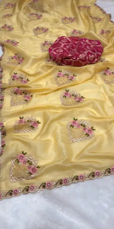 SC 239 Pink Georgette With Lace Work & Lace Border Saree . Wedding, Party, Festive, Events, Exclusive Offer ₹1599. Delivery 4-6 Working Days. Shop now. | Bollywood Sarees, Creative Sarees, Designer Sarees, Embroidered Sarees, Ethnic Saree, Modern Digital sarees, Party Wear Sarees, Sarees