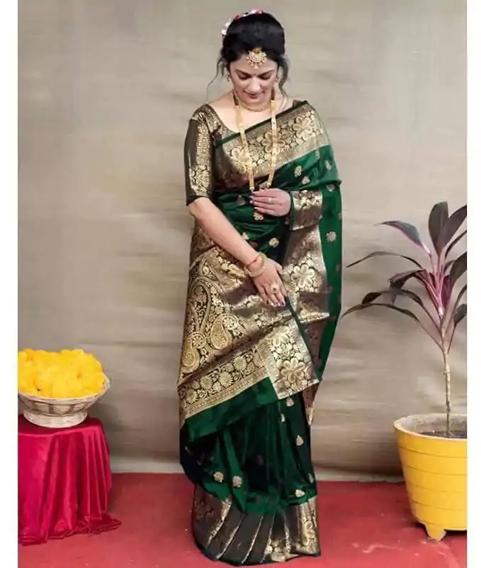 KP 6041 Green in Soft Lichi Silk Lace Work & Lace Border Saree . Introductory Price ₹1299. Delivery 4-6 Working Days. Shop now. | Bollywood Sarees, Creative Sarees, Designer Sarees, Embroidered Sarees, Ethnic Saree, Modern Digital sarees, Party Wear Sarees, Sarees