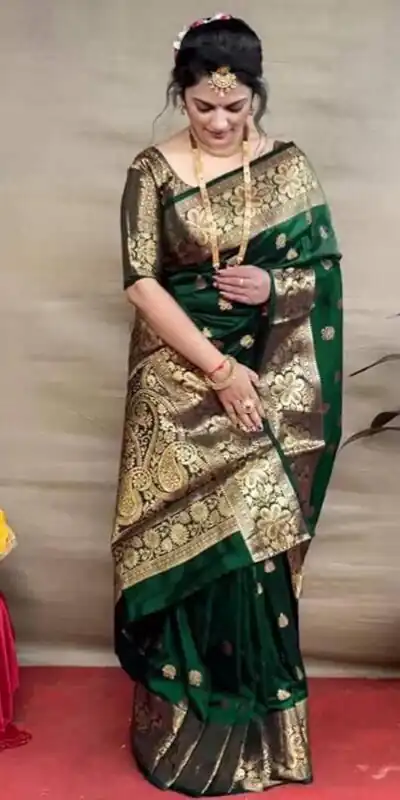 KP 6041 Green in Soft Lichi Silk Lace Work & Lace Border Saree . Introductory Price ₹1299. Delivery 4-6 Working Days. Shop now. | Bollywood Sarees, Creative Sarees, Designer Sarees, Embroidered Sarees, Ethnic Saree, Modern Digital sarees, Party Wear Sarees, Sarees