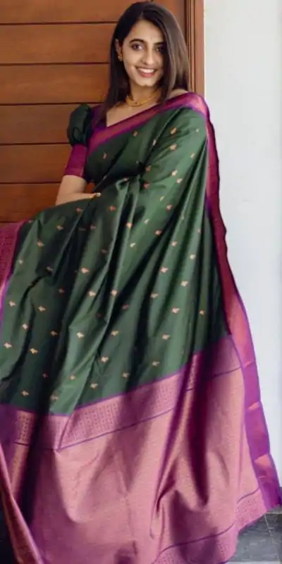 KP 5008 Green in Soft Lichi Silk Lace Work & Lace Border Saree Available at ₹1449 only. Delivery 4-6 Working Days. Shop now. | Bollywood Sarees, Creative Sarees, Designer Sarees, Embroidered Sarees, Ethnic Saree, Modern Digital sarees, Party Wear Sarees, Sarees