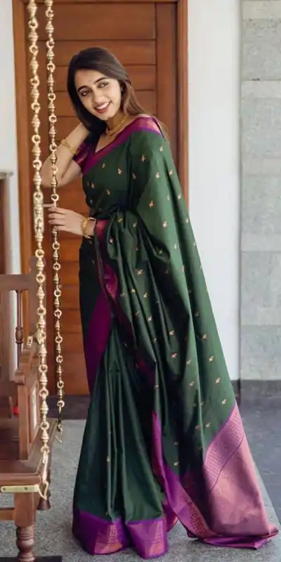 KP 5008 Green in Soft Lichi Silk Lace Work & Lace Border Saree Available at ₹1449 only. Delivery 4-6 Working Days. Shop now. | Bollywood Sarees, Creative Sarees, Designer Sarees, Embroidered Sarees, Ethnic Saree, Modern Digital sarees, Party Wear Sarees, Sarees