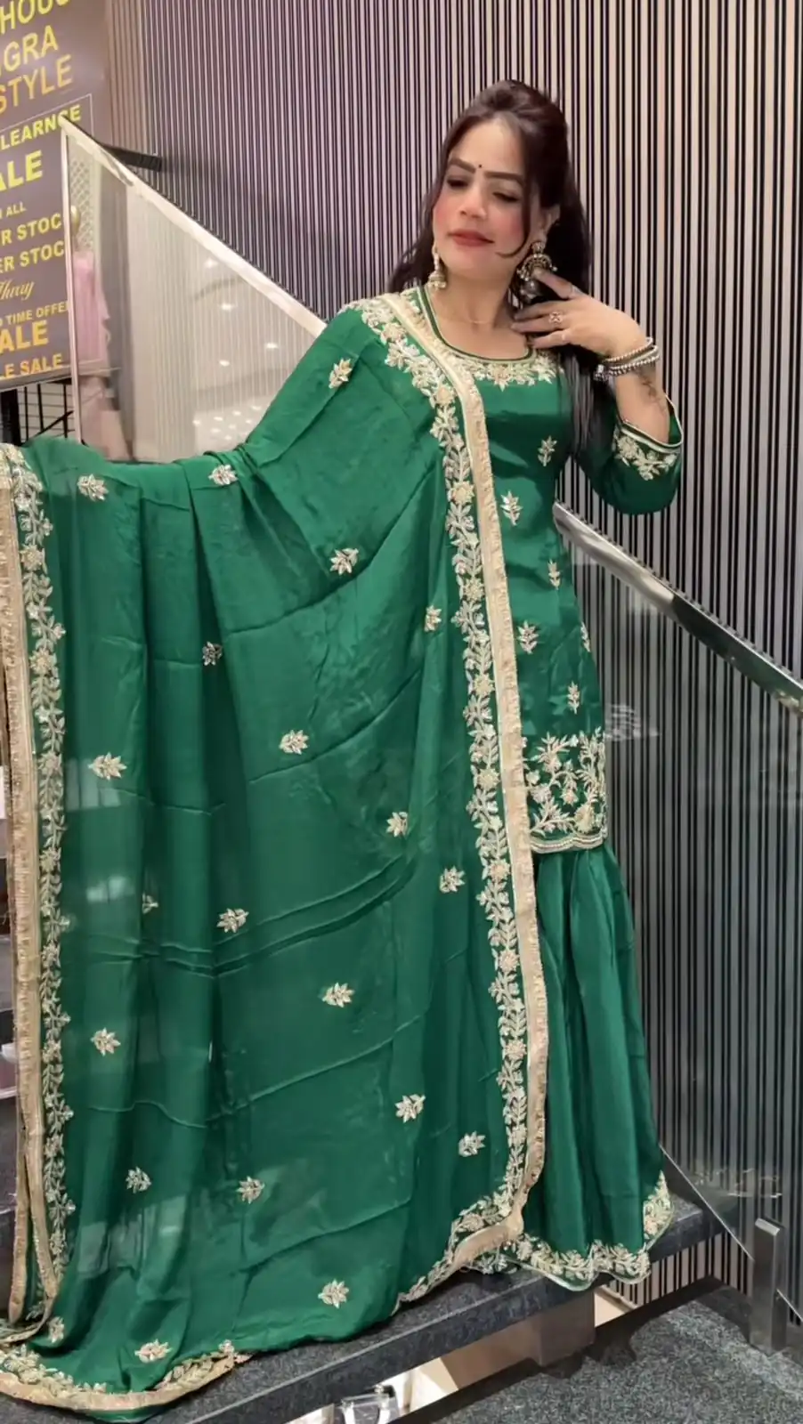 ND 5044 Green Natural Crep With Embroidery Work Salwar Suit . Affordable Price ₹2149. Delivery 4-6 Working Days. Shop now. | Designer Suits, Jump Suits, Casual Suits, Creative suits, Palazzo Suits, Party Wear Suits, Patiala Suits, Salwar suit, Straight Suits