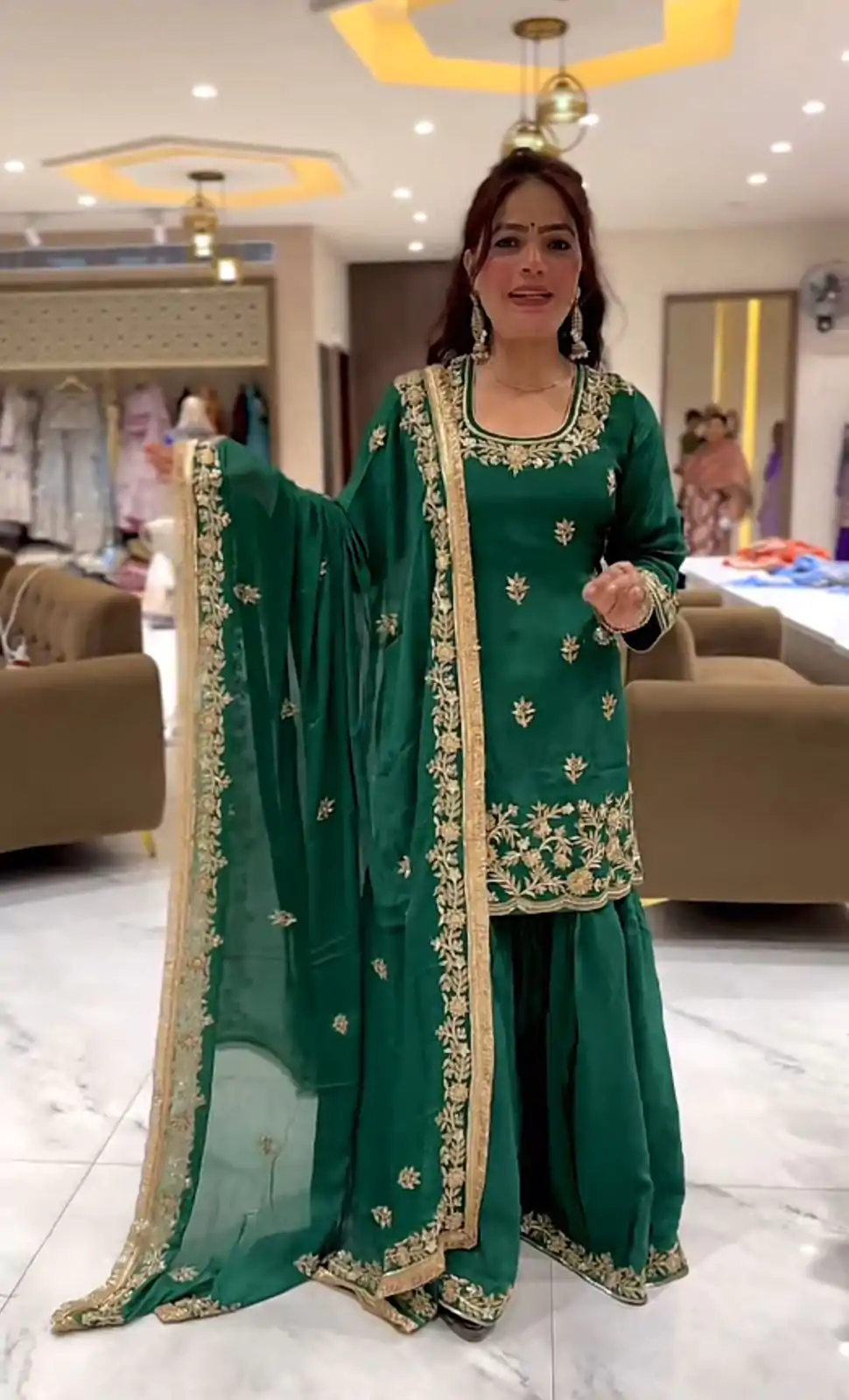 ND 5044 Green Natural Crep With Embroidery Work Salwar Suit . Affordable Price ₹2149. Delivery 4-6 Working Days. Shop now. | Designer Suits, Jump Suits, Casual Suits, Creative suits, Palazzo Suits, Party Wear Suits, Patiala Suits, Salwar suit, Straight Suits