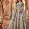 FC 8396 Grey in Net Embroidery Work Salwar Suit . Wedding, Party, Festive, Events, Exclusive Offer ₹3049. Delivery 4-6 Working Days. Shop now. | Designer Suits, Jump Suits, Casual Suits, Creative suits, Palazzo Suits, Party Wear Suits, Patiala Suits, Salwar suit, Straight Suits