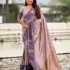 MS 543 Lavender Color Banarasi Silk Saree with Zari Work. Wedding, Party, Festive, Events, Available at ₹1649 only. Delivery 4-6 Working Days. Shop now. | Bollywood Sarees, Creative Sarees, Designer Sarees, Embroidered Sarees, Ethnic Saree, Modern Digital sarees, Party Wear Sarees, Sarees
