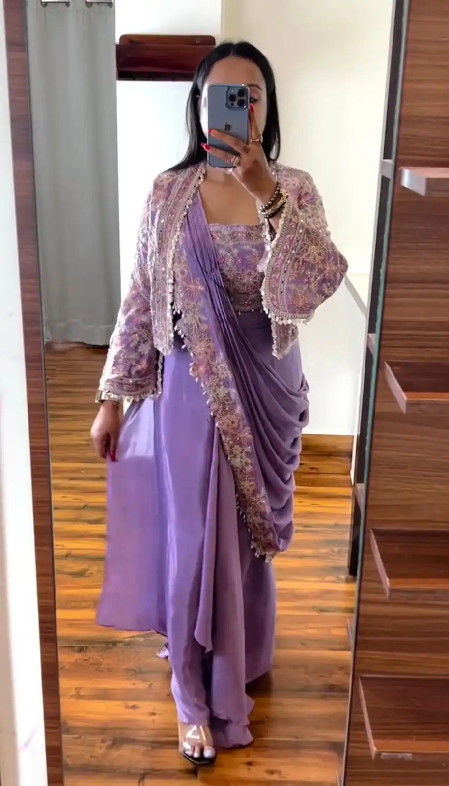 ST 1074 Lavender Color Chinon Saree with Embroidery Work & Lace Work. Best Price ₹2399. Delivery 4-6 Working Days. Shop now. | Bollywood Sarees, Creative Sarees, Designer Sarees, Embroidered Sarees, Ethnic Saree, Modern Digital sarees, Party Wear Sarees, Sarees