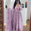 PC 528 Lavender Fox Georgette Gown Perfect for Wedding, Party, Baby Shower, Lohri, Pongal – . Available at ₹2049 only. Delivery 4-6 Working Days. Shop n | Designer Suits, Jump Suits, Casual Suits, Creative suits, Palazzo Suits, Party Wear Suits, Patiala Suits, Salwar suit, Straight Suits