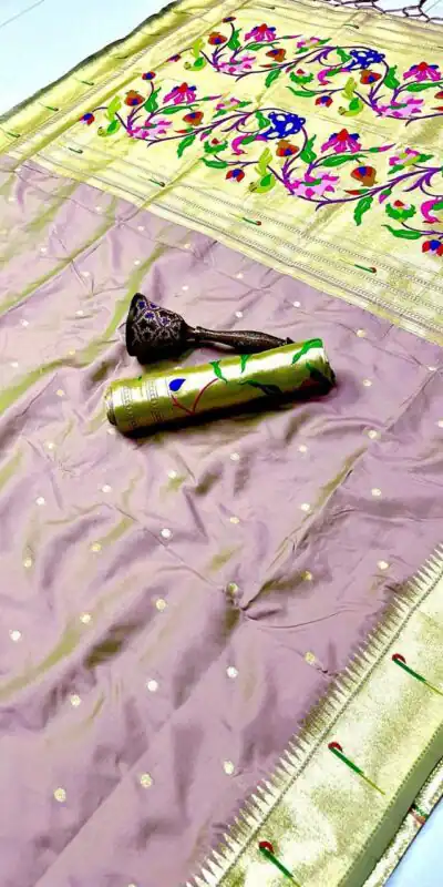 MS 530 Lavender Pure Banarasi Silk Saree. Perfect for Wedding, Party, Family Gatherings, Ethnic Day, Eid – Affordable Price ₹1649. Delivery 4-6 Working Days | Bollywood Sarees, Creative Sarees, Designer Sarees, Embroidered Sarees, Ethnic Saree, Modern Digital sarees, Party Wear Sarees, Sarees