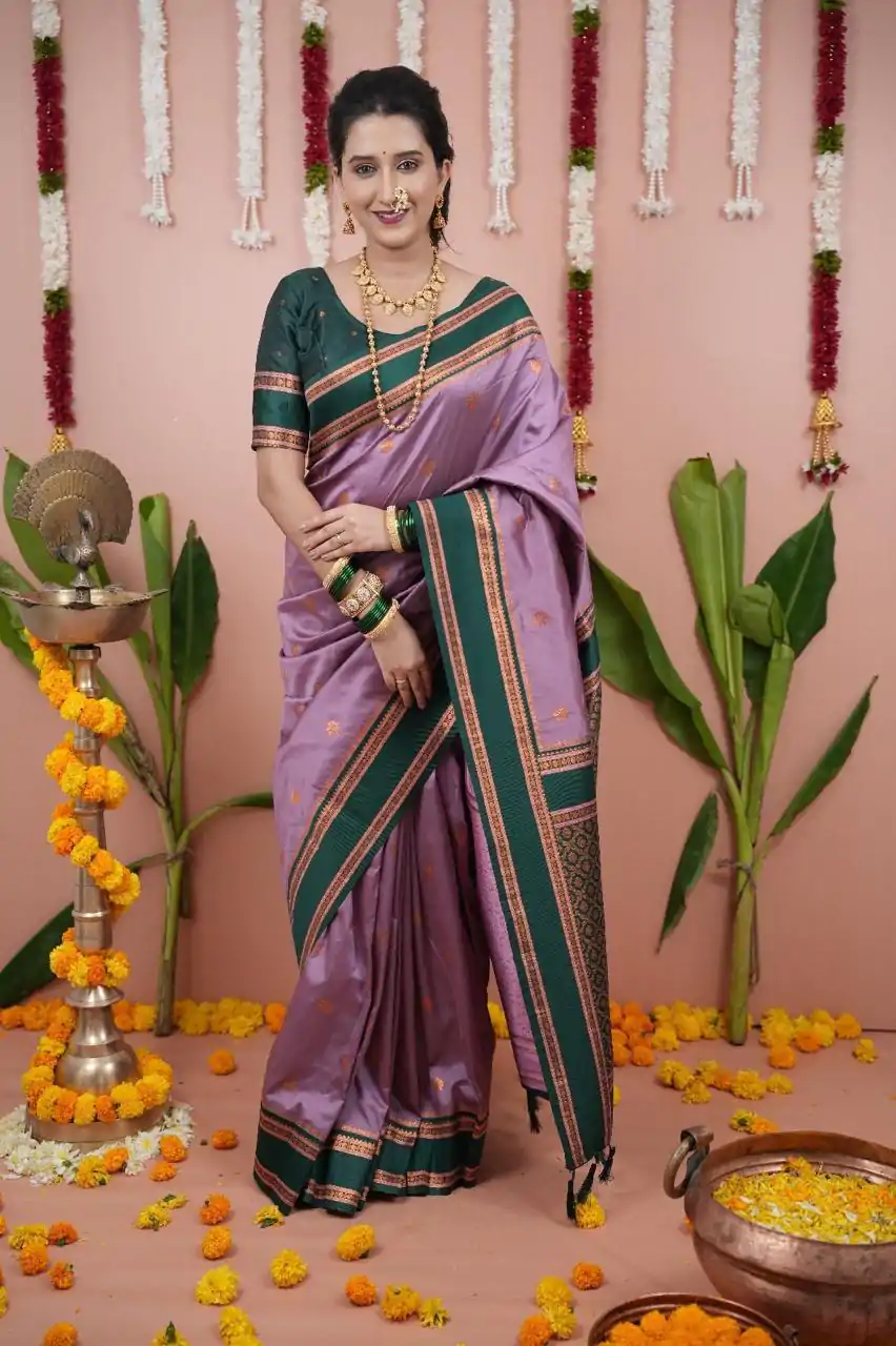 MS 536 Lavender Color Banarasi Silk Saree with Zari Work. Wedding, Party, Festive, Events, Available at ₹1699 only. Delivery 4-6 Working Days. Shop now. | Bollywood Sarees, Creative Sarees, Designer Sarees, Embroidered Sarees, Ethnic Saree, Modern Digital sarees, Party Wear Sarees, Sarees