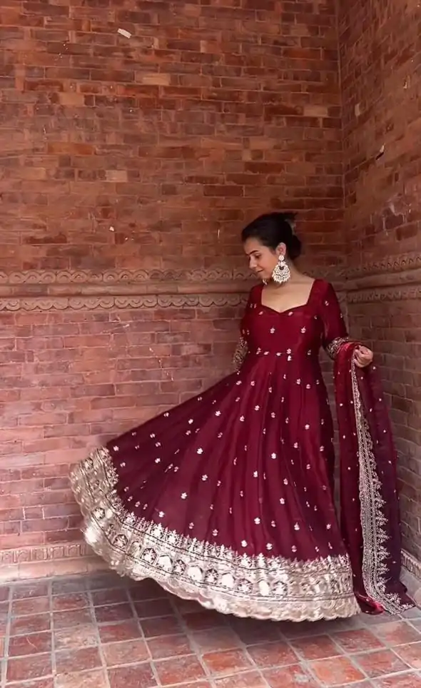 NF 1250 Maroon Color Fendy with Embroidery Work Silk Salwar Suit . Festive Deal ₹2599. Delivery 4-6 Working Days. Shop now. | Designer Suits, Jump Suits, Casual Suits, Creative suits, Palazzo Suits, Party Wear Suits, Patiala Suits, Salwar suit, Straight Suits