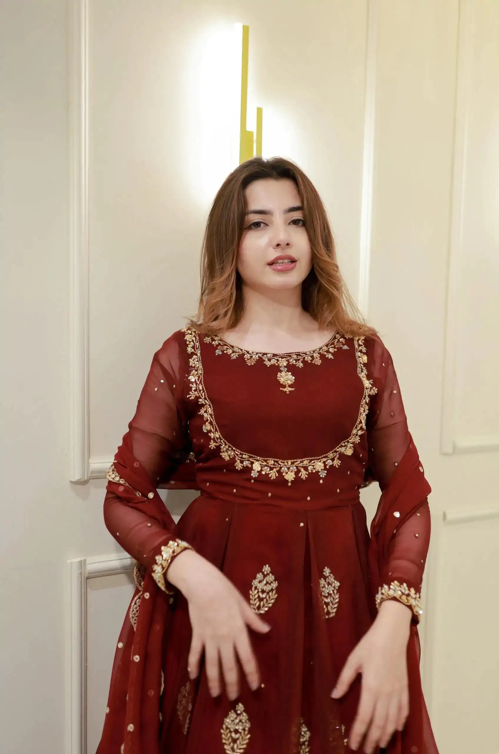 LG 2006 Maroon Georgette Gown Perfect for Wedding, Party, Engagement, Diwali, Sangeet . Exclusive Offer ₹1999. Delivery 4-6 Working Days. Shop now. | Bollywood Gowns, Creative Gowns, Designer Gowns, Embroidered Gowns, Gowns, Party Wear Gowns