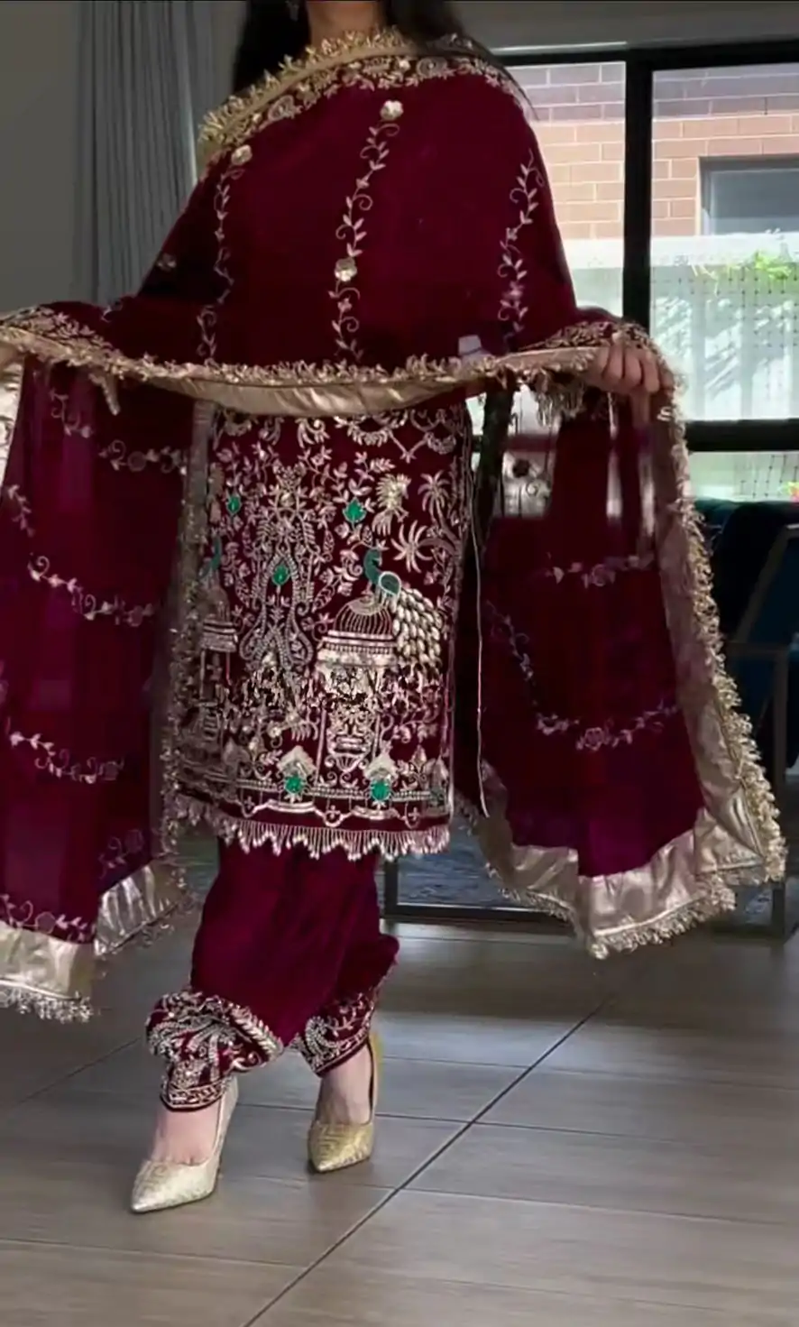 NF 1239 Maroon Natural Crep Salwar Suit Perfect for Wedding, Party, Haldi, Festival Celebrations, Housewarming – . Get it for ₹2449. Delivery 4-6 Wor | Designer Suits, Jump Suits, Casual Suits, Creative suits, Palazzo Suits, Party Wear Suits, Patiala Suits, Salwar suit, Straight Suits