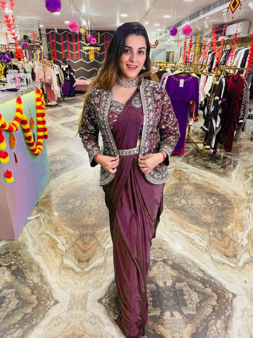 ST 1078 Maroon in Color Rangoli Silk Embroidery Work Saree .Wedding, Party, Festive, Events,Best Price ₹2399. Delivery 4-6 Working Days. Shop now. | Bollywood Sarees, Creative Sarees, Designer Sarees, Embroidered Sarees, Ethnic Saree, Modern Digital sarees, Party Wear Sarees, Sarees