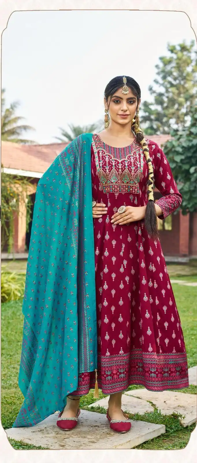 INLI Masakali 7.0 Maroon in Color Rayon Embroidery Work Gown . Exclusive Offer ₹1849. Delivery 4-6 Working Days. Shop now. | Bollywood Gowns, Creative Gowns, Designer Gowns, Embroidered Gowns, Gowns, Party Wear Gowns