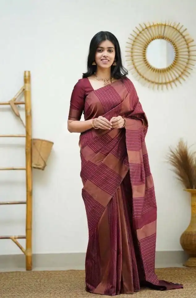 KPR 152 Maroon Soft Lichi Silk Saree with Lace Work & Lace Border. Available at ₹1249 only. Delivery 4-6 Working Days. Shop now. | Bollywood Sarees, Creative Sarees, Designer Sarees, Embroidered Sarees, Ethnic Saree, Modern Digital sarees, Party Wear Sarees, Sarees