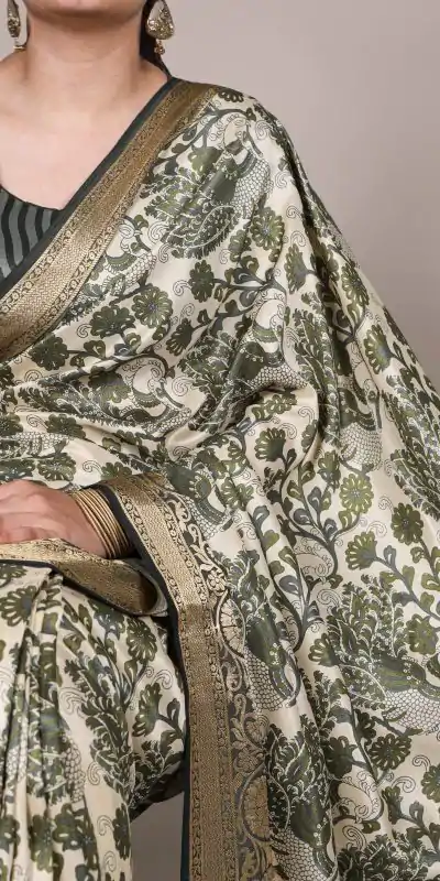 YNF 7050 Mehandi Color Tasar Silk with Lace Border & Lace Work Saree . Best Price ₹1749. Delivery 4-6 Working Days. Shop now. | Bollywood Sarees, Creative Sarees, Designer Sarees, Embroidered Sarees, Ethnic Saree, Modern Digital sarees, Party Wear Sarees, Sarees