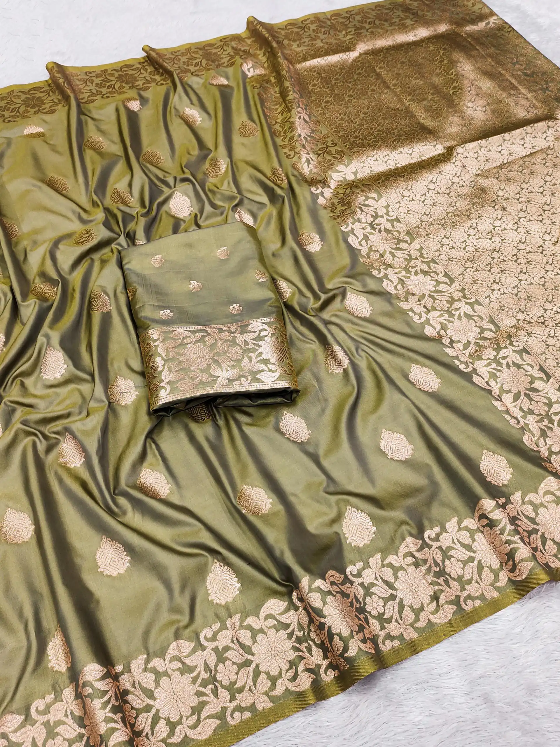 MB 1133 Mehendi in Banarasi Silk Lace Work & Zari Work Saree . Introductory Price ₹1849. Delivery 4-6 Working Days. Shop now. | Bollywood Sarees, Creative Sarees, Designer Sarees, Embroidered Sarees, Ethnic Saree, Modern Digital sarees, Party Wear Sarees, Sarees