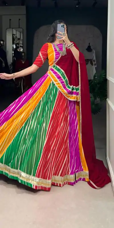 LNB 1688 Multi Color Georgette With Lace Work Lehenga Choli . Wedding, Party, Festive, Events, Best Price ₹3499. Delivery 4-6 Working Days. Shop now. | Bollywood Lehenga, Creative Lehenga, Designer Lehenga, Embroidered Lehenga, Lehenga, Party Wear Lehenga