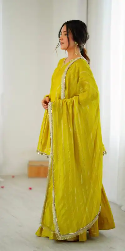 SRK 5300 Mustard Mal Chanderi With Lace Work & Mirror Work Salwar Suit . Get it for ₹2099. Delivery 4-6 Working Days. Shop now. | Designer Suits, Jump Suits, Tops & Bottoms, Track Suits, Trendy Wear, Casual Suits, Creative suits, Palazzo Suits, Party Wear Suits, Patiala Suits, Salwar suit, Straight Suits