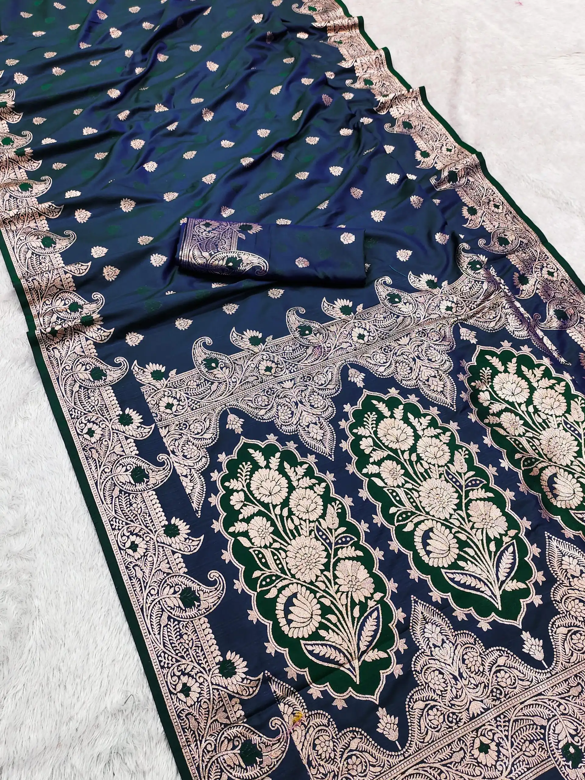 MB 43 Navy Blue Color Banarasi silk Saree with Lace Work & Zari Work. Wedding, Party, Festive Grab it for ₹1899. Delivery 4-6 Working Days. Shop now. | Bollywood Sarees, Creative Sarees, Designer Sarees, Embroidered Sarees, Ethnic Saree, Modern Digital sarees, Party Wear Sarees, Sarees