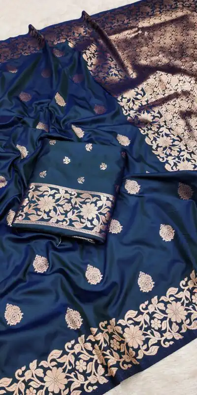 MB 1133 Navy Blue in Banarasi Silk Lace Work & Zari Work Saree . Introductory Price ₹1849. Delivery 4-6 Working Days. Shop now. | Bollywood Sarees, Creative Sarees, Designer Sarees, Embroidered Sarees, Ethnic Saree, Modern Digital sarees, Party Wear Sarees, Sarees
