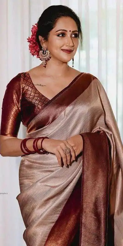 KPR 143 Off White Color Soft Lichi Silk with Designer Work Saree . Special Price ₹1449. Delivery 4-6 Working Days. Shop now. | Bollywood Sarees, Creative Sarees, Designer Sarees, Embroidered Sarees, Ethnic Saree, Modern Digital sarees, Party Wear Sarees, Sarees