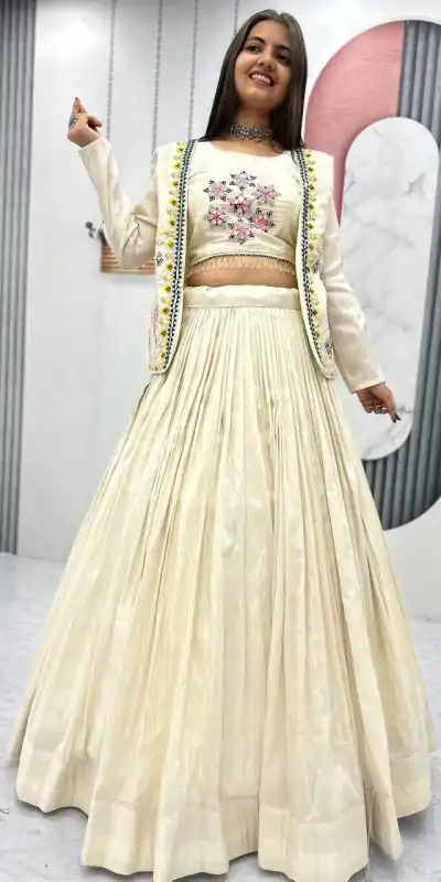 PC 522 Off White Tissue Simmer Lehenga Choli Perfect for Wedding, Party, Cultural Events, Diwali, Ganesh Chaturthi – . Exclusive Offer ₹3049. Deli | Designer Suits, Jump Suits, Casual Suits, Creative suits, Palazzo Suits, Party Wear Suits, Patiala Suits, Salwar suit, Straight Suits