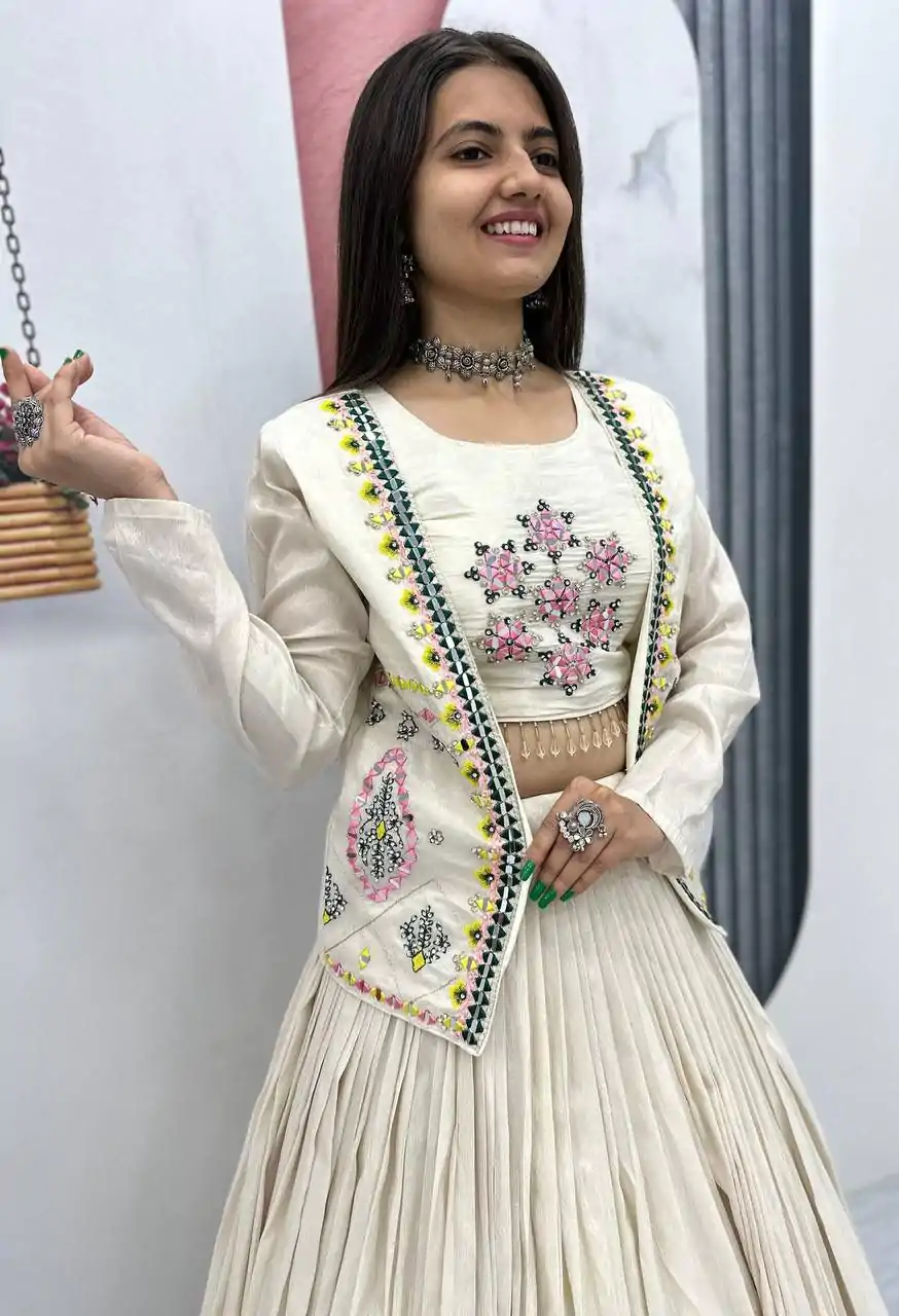 PC 522 Off White Tissue Simmer Lehenga Choli Perfect for Wedding, Party, Cultural Events, Diwali, Ganesh Chaturthi – . Exclusive Offer ₹3049. Deli | Designer Suits, Jump Suits, Casual Suits, Creative suits, Palazzo Suits, Party Wear Suits, Patiala Suits, Salwar suit, Straight Suits