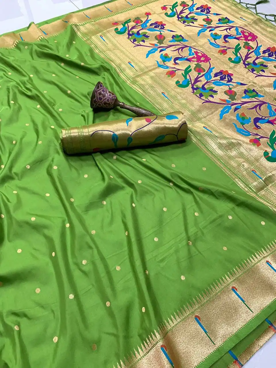 MS 530 Parrot Pure Banarasi Silk Saree. Perfect for Wedding, Party, Family Gatherings, Ethnic Day, Eid – Affordable Price ₹1649. Delivery 4-6 Working Days | Bollywood Sarees, Creative Sarees, Designer Sarees, Embroidered Sarees, Ethnic Saree, Modern Digital sarees, Party Wear Sarees, Sarees
