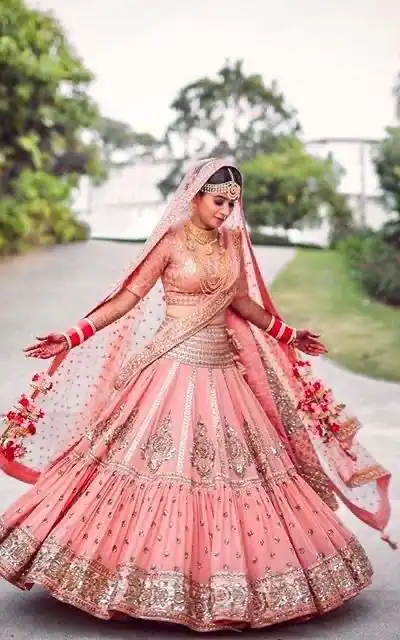KF 1609 Peach Faux Georgette with Embroidery Work Lehenga Choli . Exclusive Offer ₹3099. Delivery 4-6 Working Days. Shop now. | Designer Suits, Jump Suits, Casual Suits, Creative suits, Palazzo Suits, Party Wear Suits, Patiala Suits, Salwar suit, Straight Suits