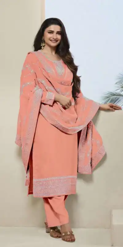 DS 64952 Peach in Vichitra Embroidery Work Salwar Suit . Wedding, Party, Festive, Events, Special Price ₹2049. Delivery 4-6 Working Days. Shop now. | Designer Suits, Jump Suits, Casual Suits, Creative suits, Palazzo Suits, Party Wear Suits, Patiala Suits, Salwar suit, Straight Suits