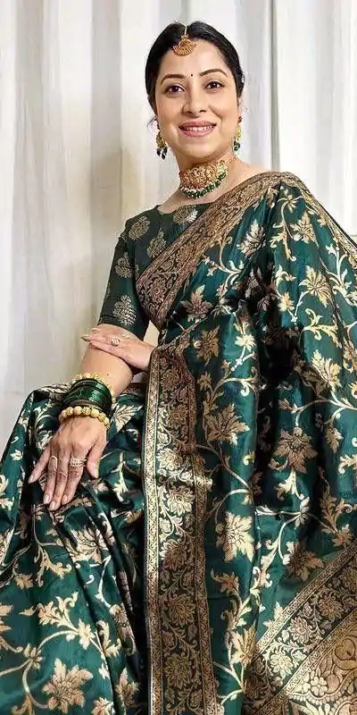 KP 6042 Peacock Green Color Soft Lichi Silk Saree with Lace Border & Lace Work. Get it for ₹1399. Delivery 4-6 Working Days. Shop now. | Bollywood Sarees, Creative Sarees, Designer Sarees, Embroidered Sarees, Ethnic Saree, Modern Digital sarees, Party Wear Sarees, Sarees