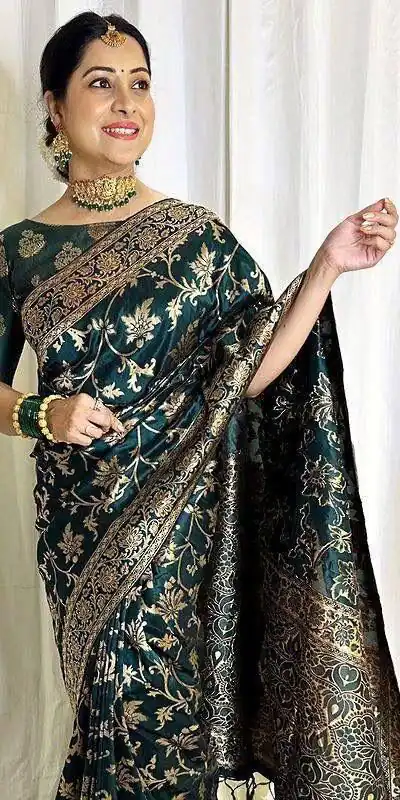 KP 6042 Peacock Green Color Soft Lichi Silk Saree with Lace Border & Lace Work. Get it for ₹1399. Delivery 4-6 Working Days. Shop now. | Bollywood Sarees, Creative Sarees, Designer Sarees, Embroidered Sarees, Ethnic Saree, Modern Digital sarees, Party Wear Sarees, Sarees