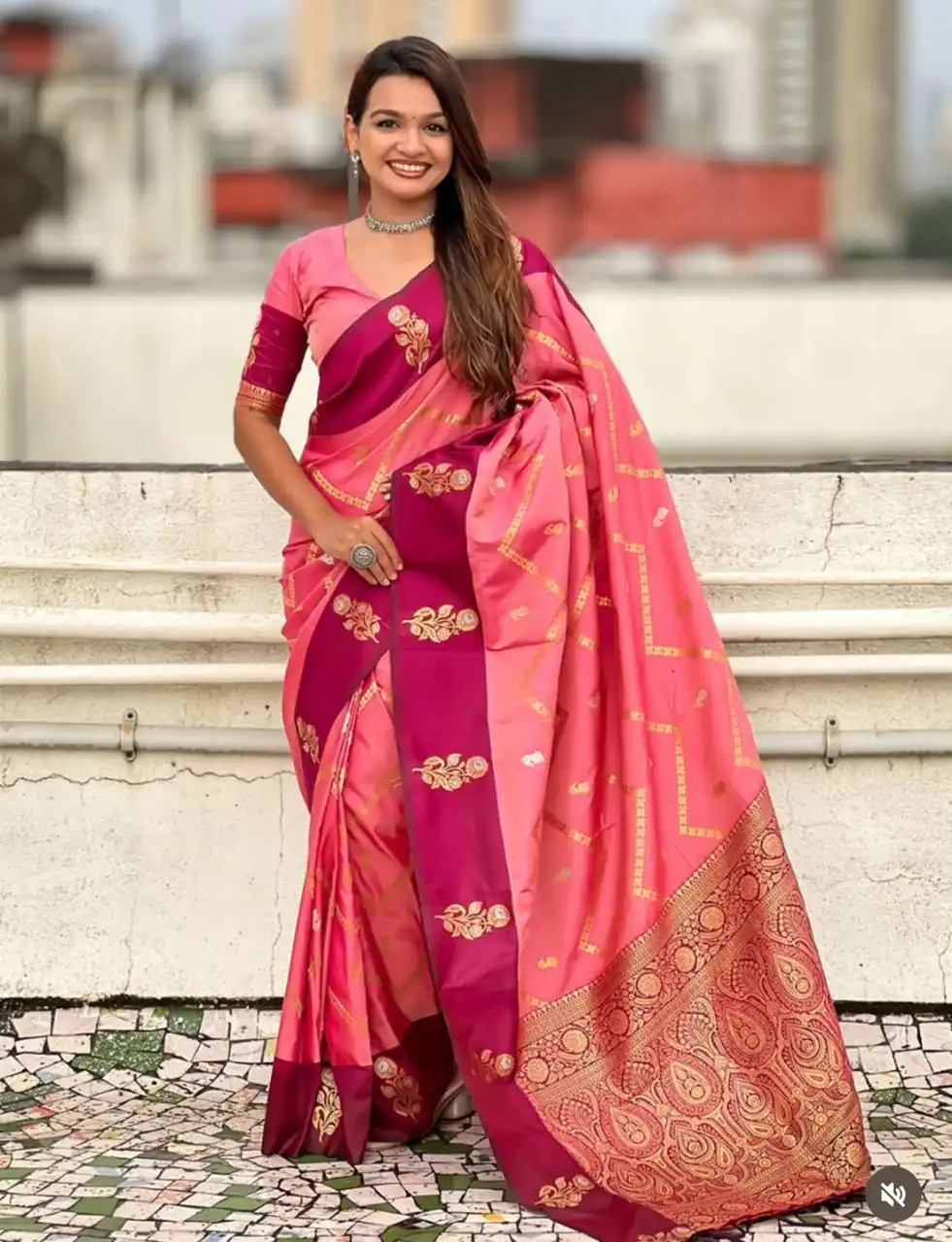 MS 543 Pink Color Banarasi Silk Saree with Zari Work. Wedding, Party, Festive, Events, Available at ₹1649 only. Delivery 4-6 Working Days. Shop now. | Bollywood Sarees, Creative Sarees, Designer Sarees, Embroidered Sarees, Ethnic Saree, Modern Digital sarees, Party Wear Sarees, Sarees